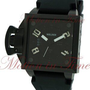 Welder Men’s Analog, Black Dial - Black Ion-Plated Stainless Steel on Strap